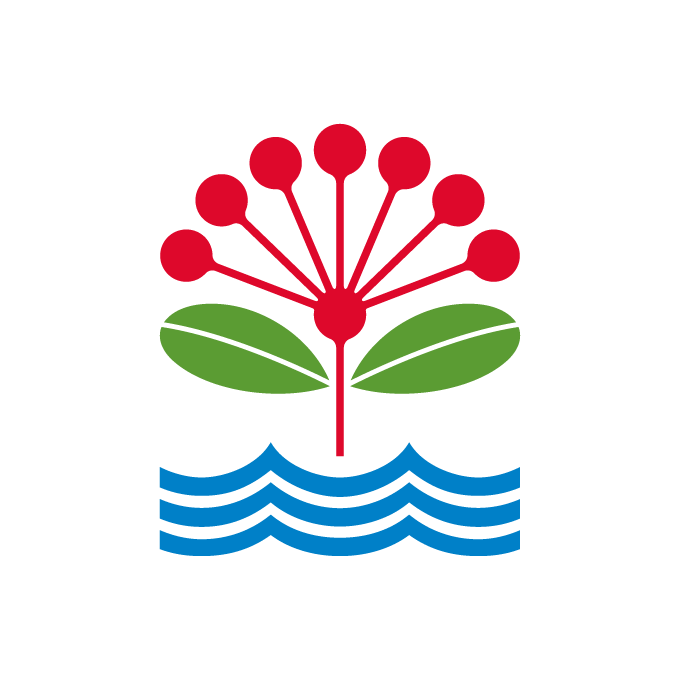 The Auckland Council pohutukawa logo.