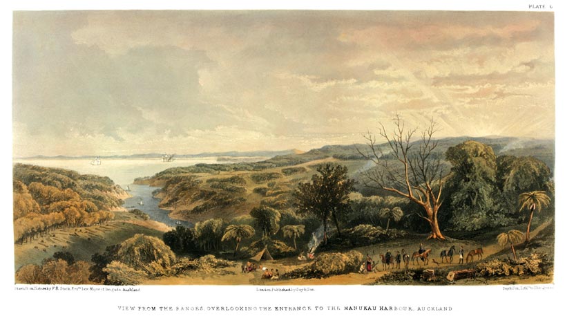 View of Auckland by Frederick Stack, c1863.