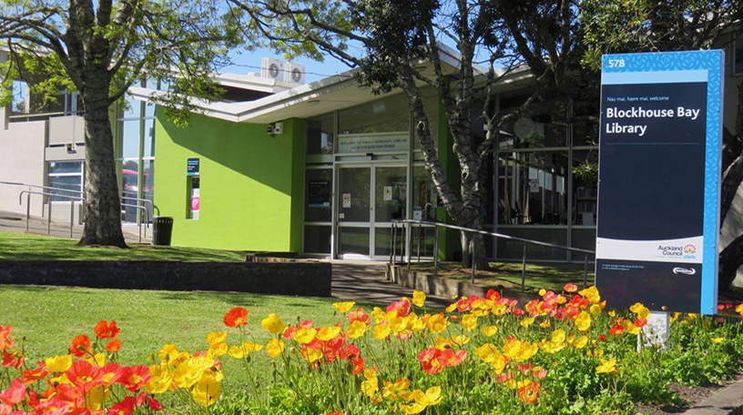 External view of Blockhouse Bay Library.