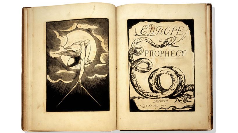 William Blake's book of the poem Europe