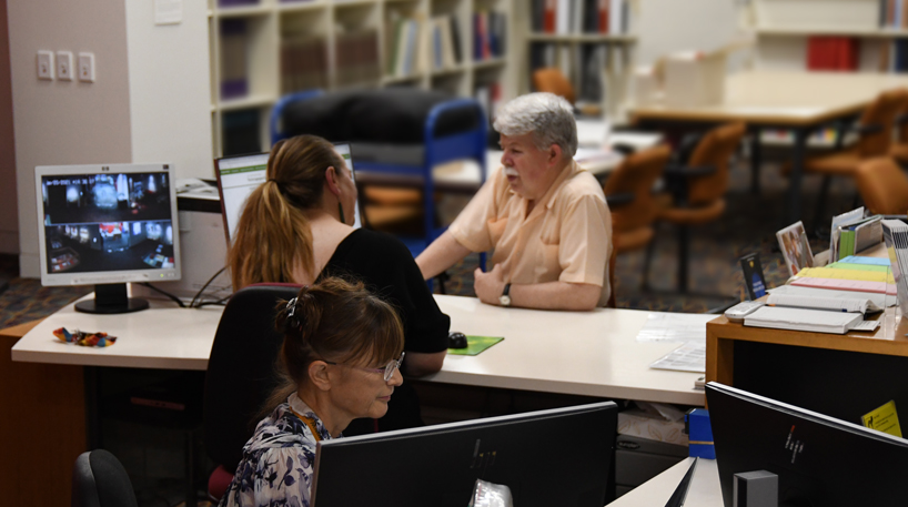 Reading room of Heritage Collections