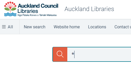 Image of an asterisk entered into a search field.