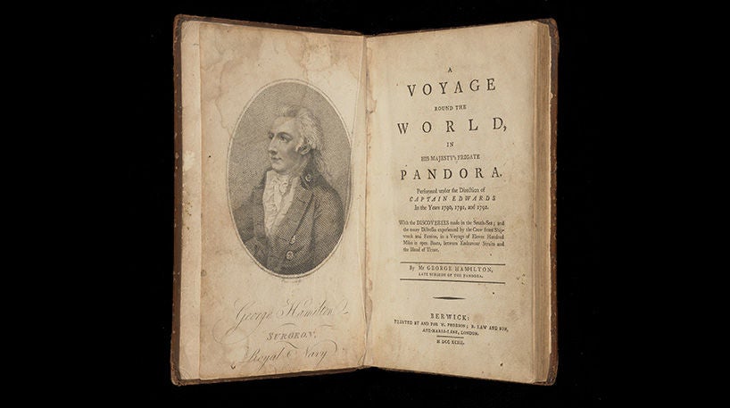 A voyage round the world, in His Majesty’s frigate Pandora, 1793.