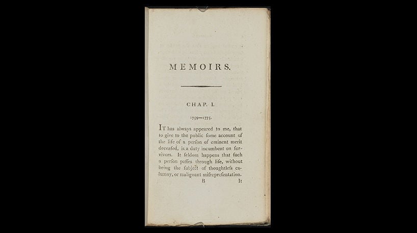 Memoirs of the author of a Vindication of the rights of woman, 1798.