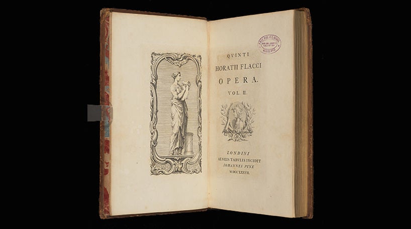 Quinti Horatii Flacci opera, 1733.