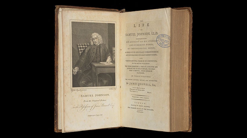 The life of Samuel Johnson, 1793.